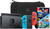 Nintendo Switch Rood/Blauw + Super Mario Galaxy 1+2 + BlueBuilt Beschermhoes