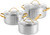 Greenpan Padova Reserve 3-ply Stainless Steel Kookpannenset 6-delig