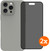 BlueBuilt Back Cover iPhone 16 Pro Max Grijs + Privacy Filter Screenprotector Duo Pack