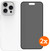 BlueBuilt Back Cover iPhone 16 Pro Max Wit + Privacy Filter Screenprotector Glas Duo Pack