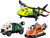 LEGO City Vliegtuig, Servicewagen en Hovercraft remix 60505