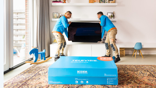 We'll install the TV