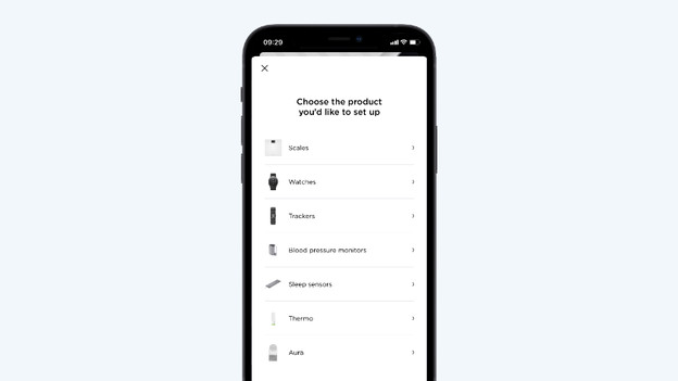 Connect scale to Health Mate ap