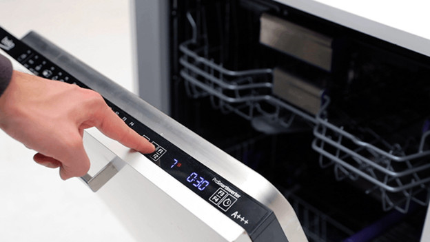 Switch on dishwasher