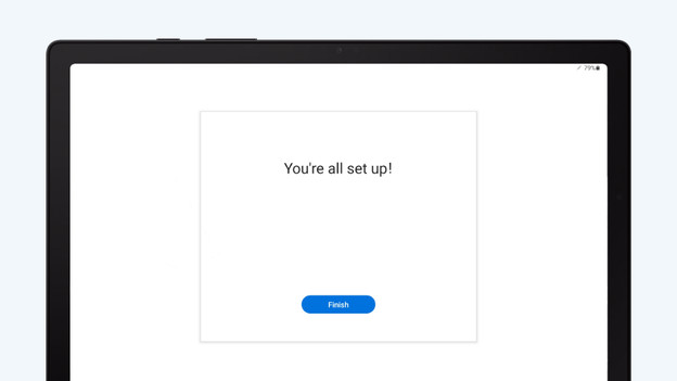 Step 8: get started with your tablet
