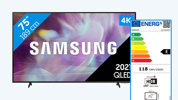 Energielabel 75 inch