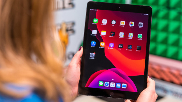 Apple iPad in gebruik.