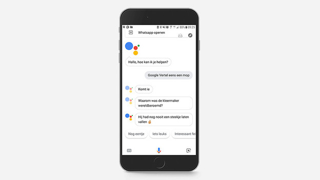 Google Home app in gebruik