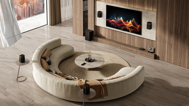 Hisense TV with soundbar