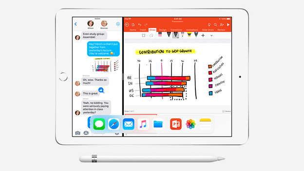 Apple iPad (2018): use 2 apps simultaneously without problems