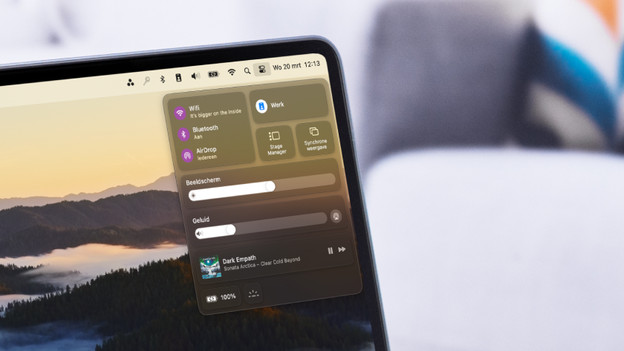 Menu settings MacBook