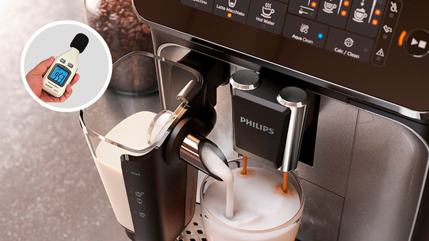 Measure noise level espresso machines Coolblue