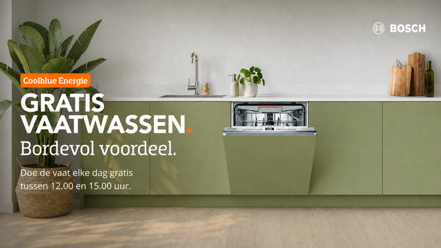 Nieuw bij Coolblue Energie: Gratis Vaatwassen