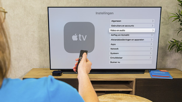 Ga terug naar het beginscherm van de instellingen en klik op 'Video en audio'.