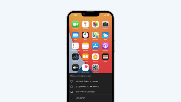 Connect your iPhone via AirPlay