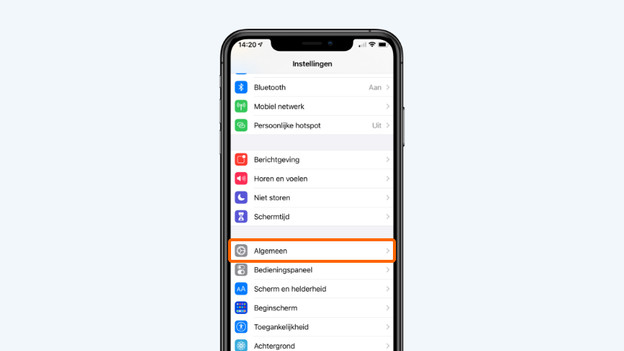 Go to 'General' under 'Settings'