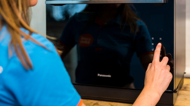 Display van de combi-stoomoven