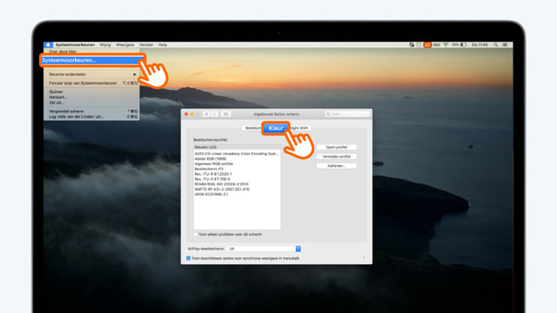 Choose color profile