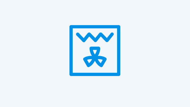 Icoontje circulatiegrill magnetron