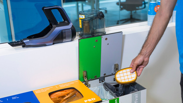 Stofzuigerfilter uitkloppen