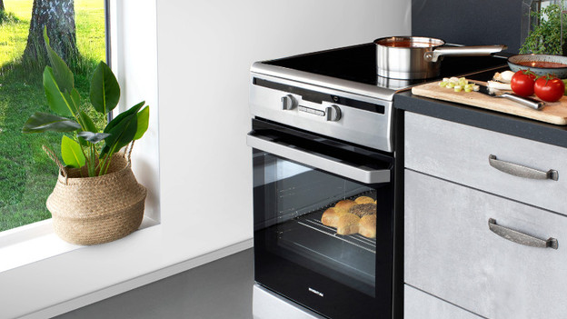 Stove next to the counter