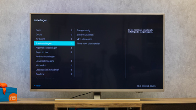 ECO instellingen