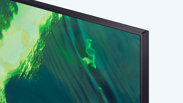 QLED Q74A: 8 bit paneel en edge lit