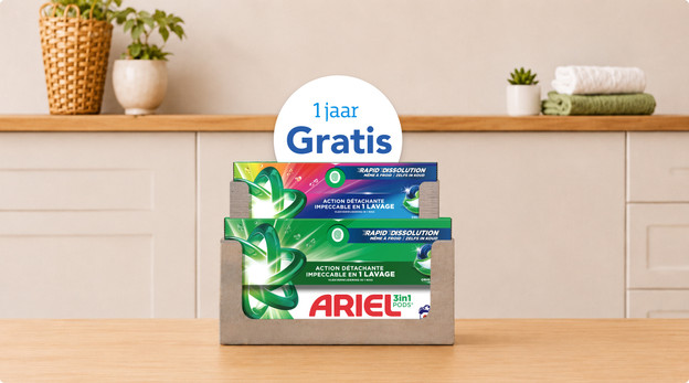Krijg tot € 250,- cashback én 1 jaar gratis wasmiddel