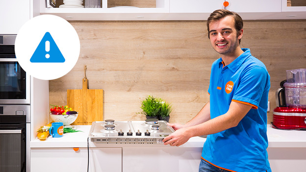 Connect a gas cooktop 