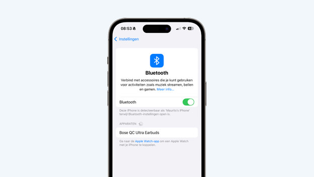 Telefoon in de buurt houden