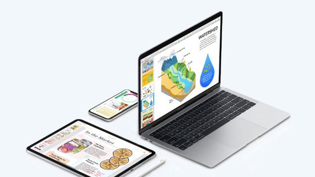 Apple iWork for macOS, iPhone, and iPad