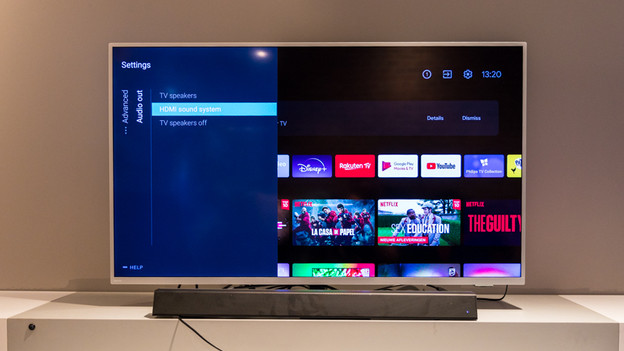 Selecteer hdmi sound system