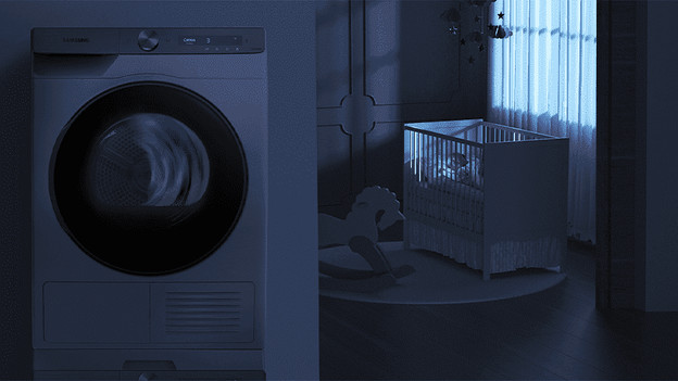 Samsung Silent Dry dryer: dries laundry extra silently