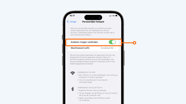 Tik op het schuifje.