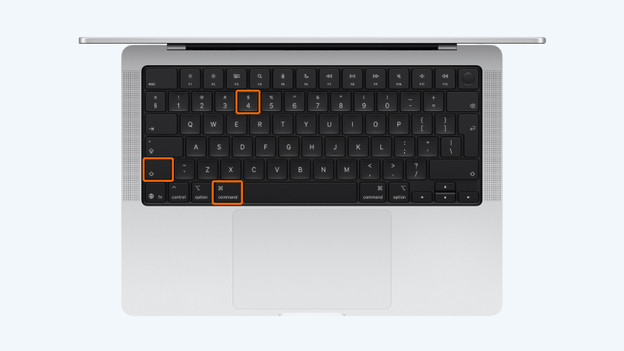 MacBook screenshot selectie