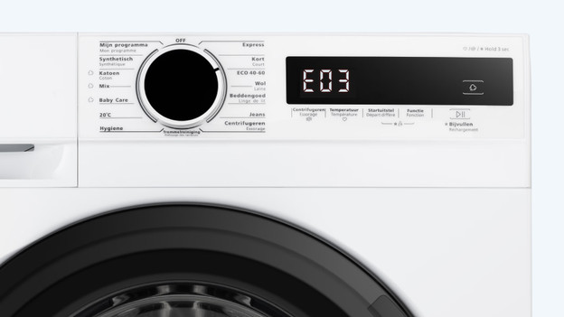 Veripart wasmachine met foutcode E03.