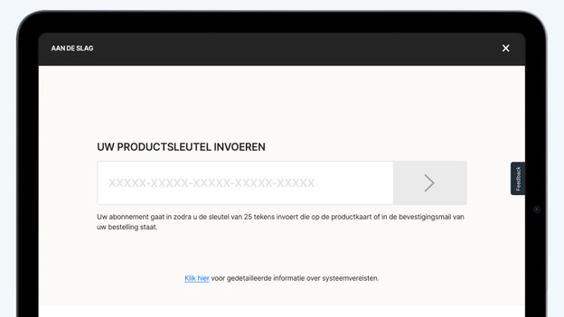 Norton code invullen