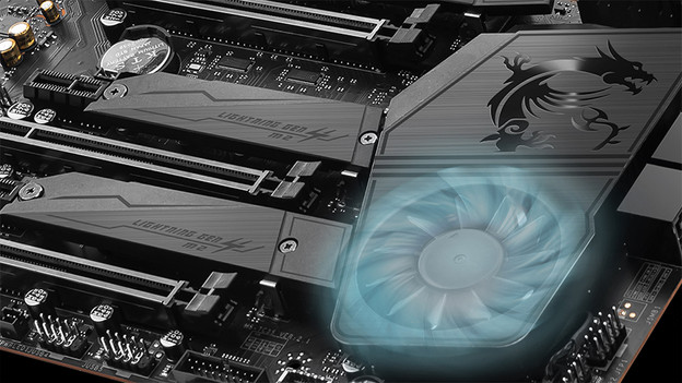 Actieve koeling van de chipset