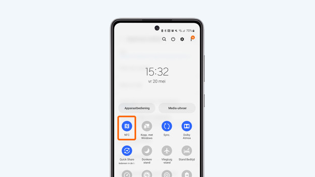 NFC aanzetten