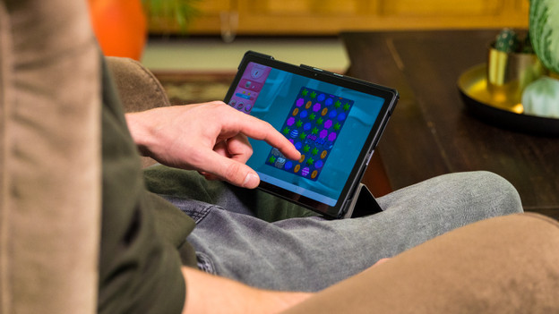 Spelletje spelen Android tablet
