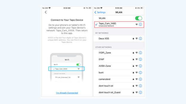 Verbinding maken met camera