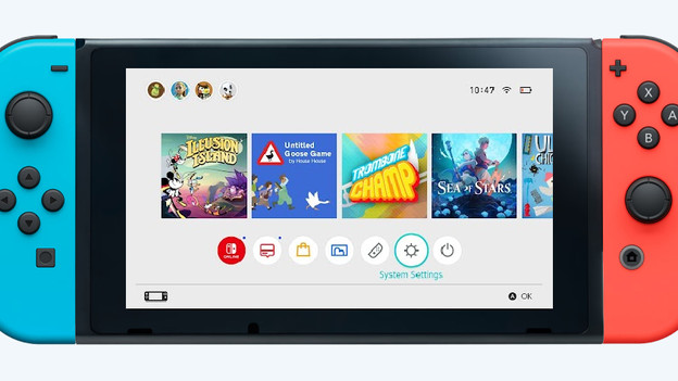 Nintendo Switch menu