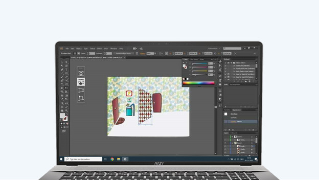 MSI workstation met Adobe Illustrator 