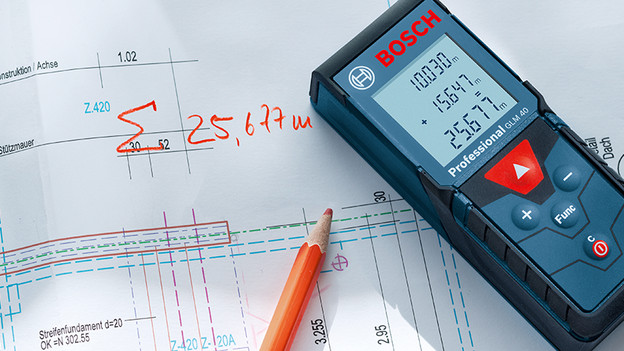 Opslagfunctie afstandsmeter