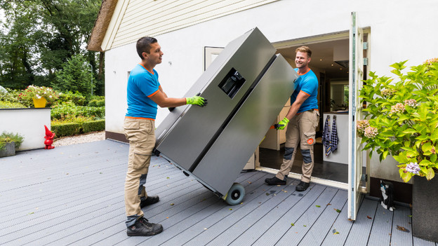 Amerikaanse koelkast: niet de trap op