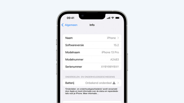 Batterij onbekend onderdeel