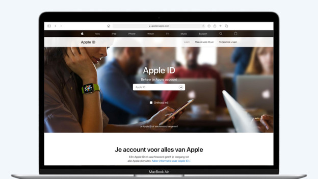 Log in with your Apple ID