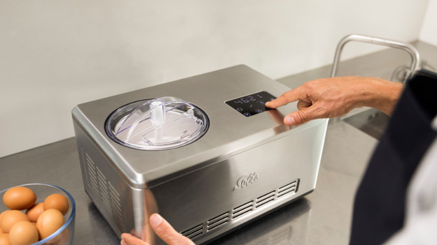 Self-freezing: large, but makes ice cream right away