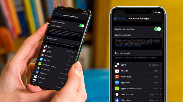 Zorg dat 'Locatievoorzieningen' is ingeschakeld.