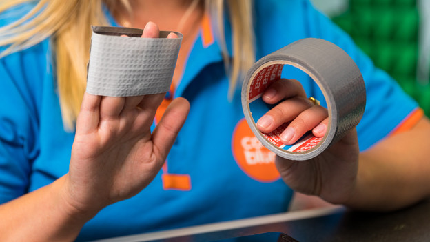 Tape wrapped around finger